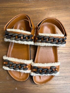 Paula Torres Chain and Sherpa Sandal
